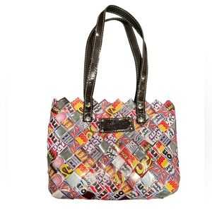 Nahui Ollin Recycled Woven Candy Wrapper Tote